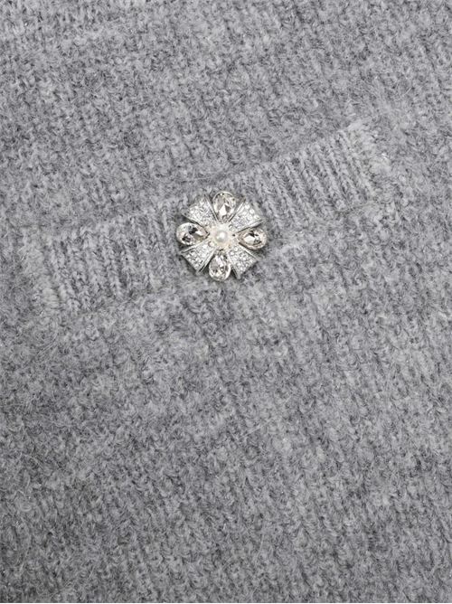 Cropped cardigan SELF PORTRAIT | RS26123CBGREY